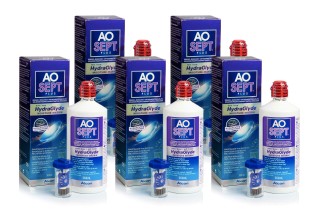 AOSEPT PLUS with Hydraglyde 5 x 360 ml with cases