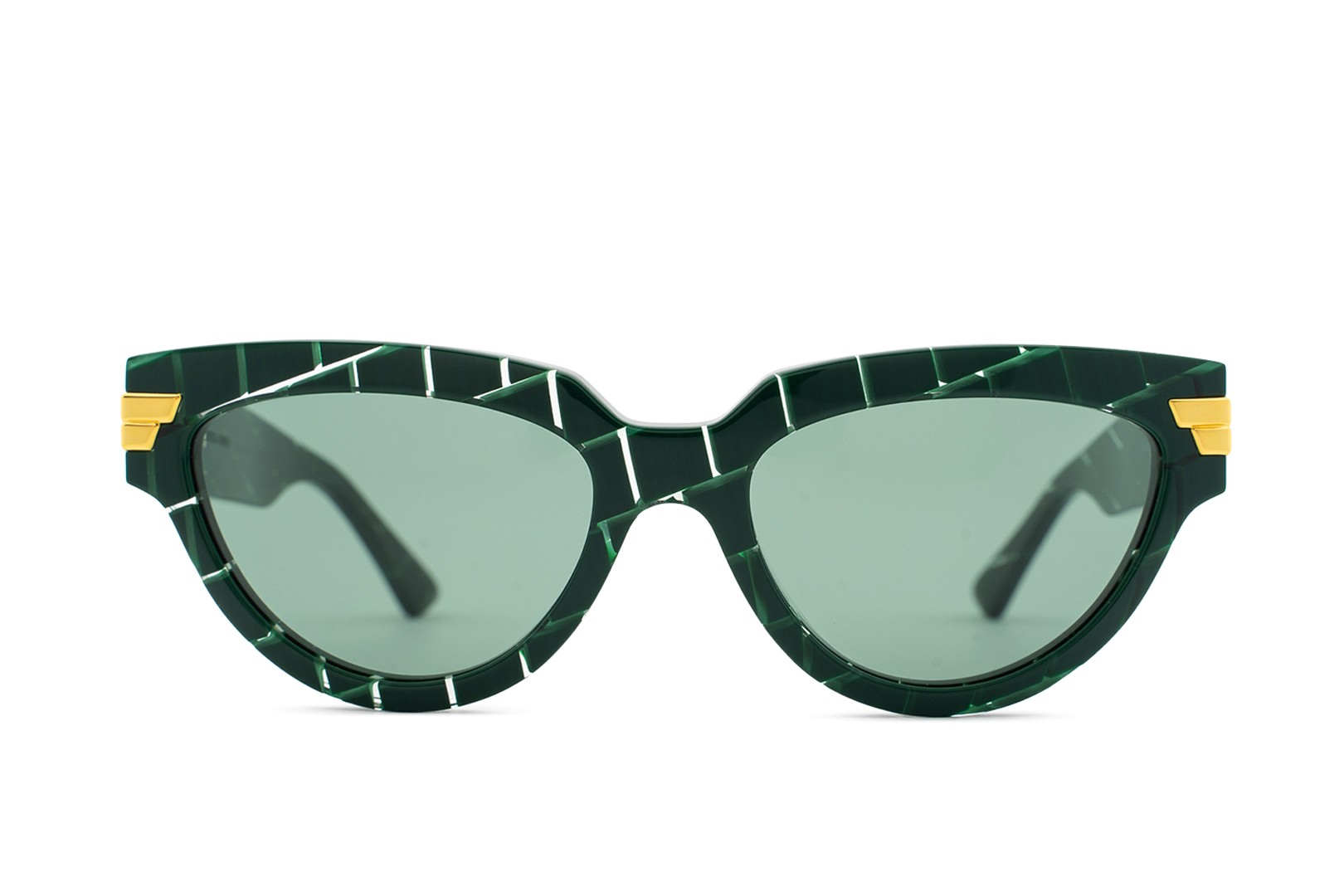 Bottega Veneta Green Cat Eye Ladies Sunglasses BV1035S 004 55