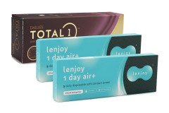 DAILIES Total 1 (30 lenses) + Lenjoy 1 Day Air+ 10 lenses free
