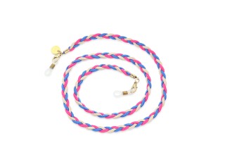 Meller Bes Blue Pink Beige chain for glasses