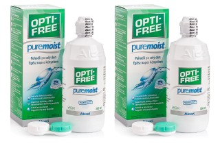 OPTI-FREE PureMoist 2 x 300 ml with cases