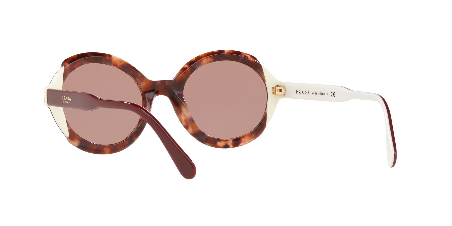 Prada 53mm round online sunglasses